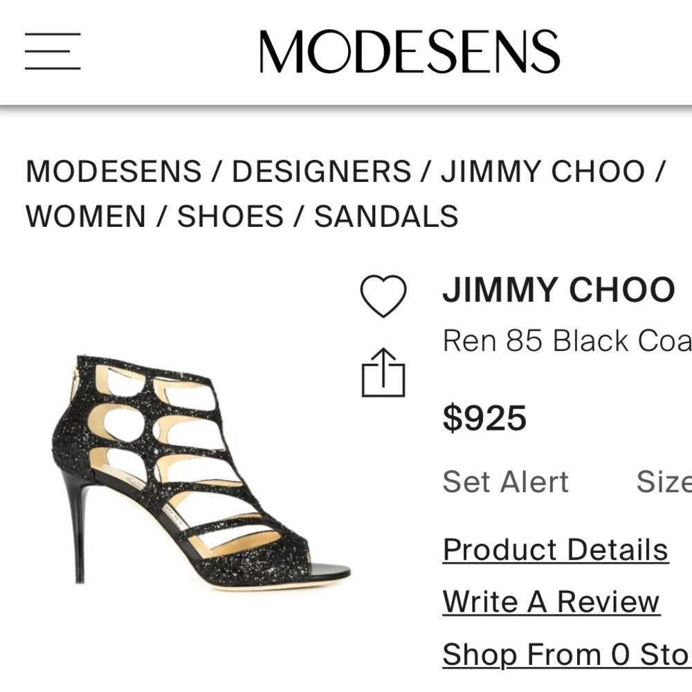 NIB Jimmy Choo 37.5 Heels